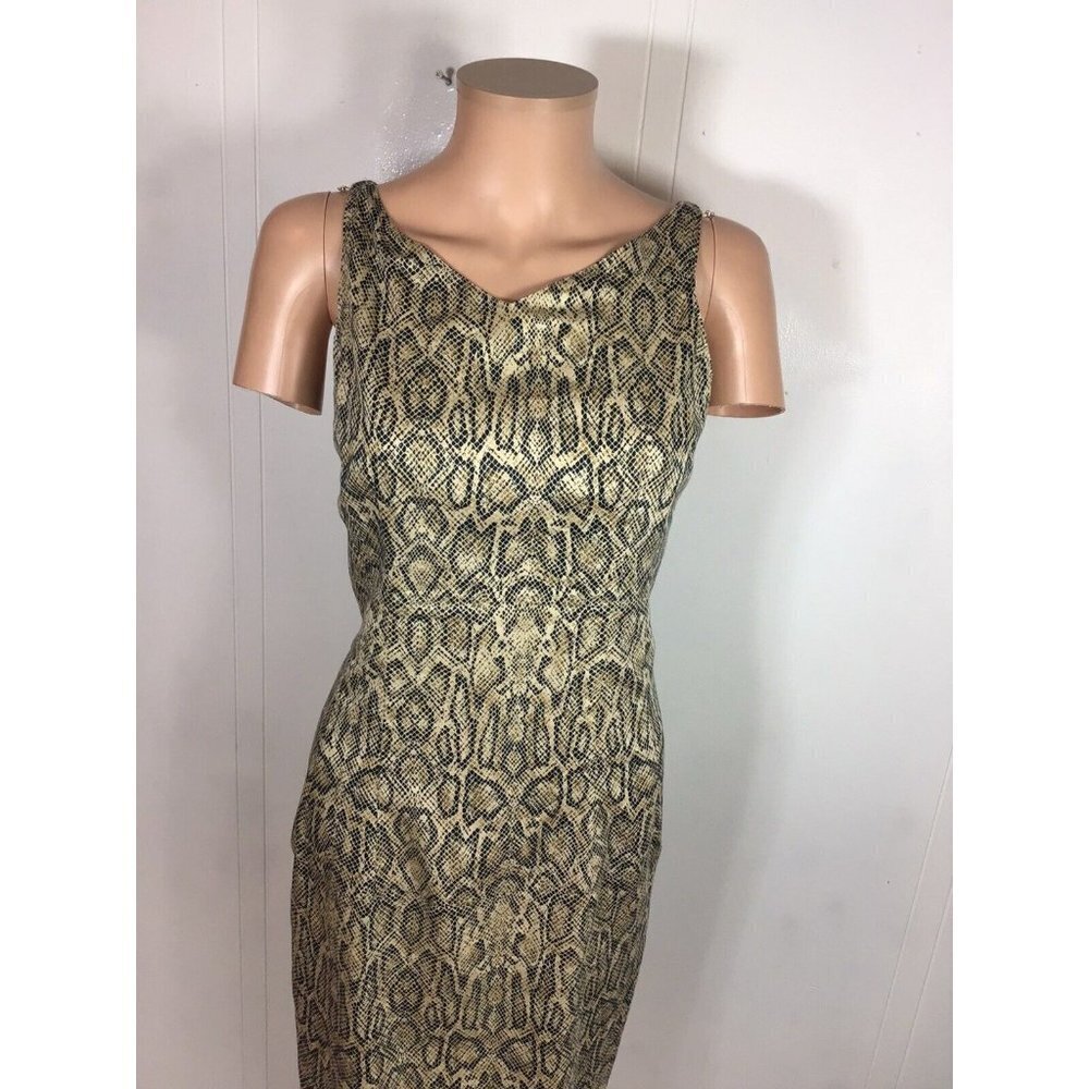 Chetta B Sherrie Bloom Dress Animal Print Leopard Womens Small - Picture 7 of 9